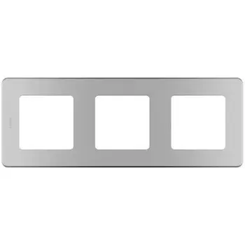 Рамка 3-постовая Legrand INSPIRIA алюминий