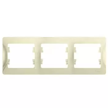 Рамка 3-постовая Schneider Electric GLOSSA бежевый
