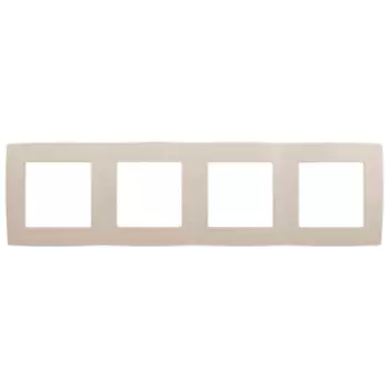 Рамка 4-местная Эра 12-5004-02 слоновая кость