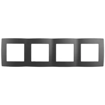Рамка 4-местная Эра 12-5004-12 графит