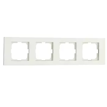 Рамка 4-местная OVIVO Grano кремовая