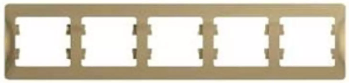 Рамка 5-постовая Schneider Electric GLOSSA горизонтальная, титан