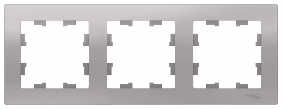 Рамка ATLASDESIGN 3-постовая, универсальная, алюминий