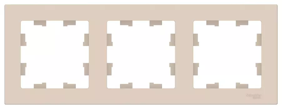 Рамка ATLASDESIGN 3-постовая , универсальная, бежевый