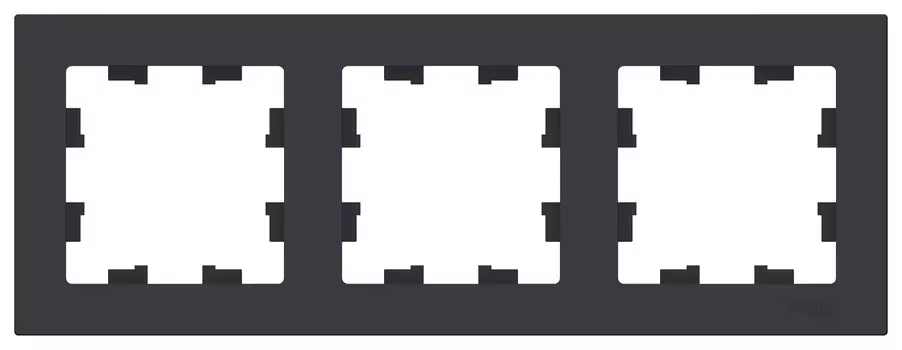 Рамка ATLASDESIGN 3-постовая универсальная, карбон