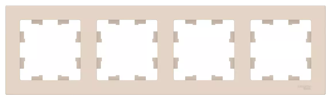 Рамка ATLASDESIGN 4-постовая универсальная, бежевый