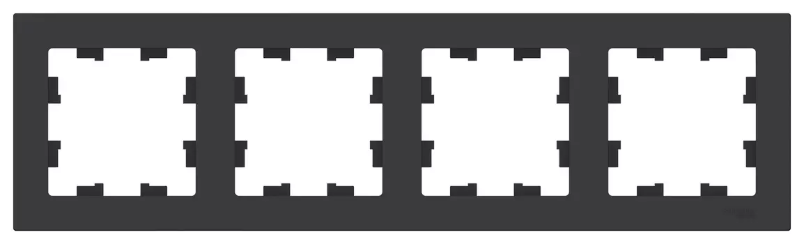 Рамка ATLASDESIGN 4-постовая, универсальная, карбон