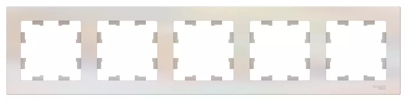 Рамка ATLASDESIGN 5-постовая универсальная, жемчуг
