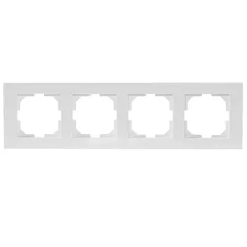 Рамка четверная ARVIA, цвет белый