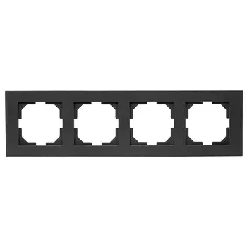 Рамка четверная KAREN ARVIA, цвет черный