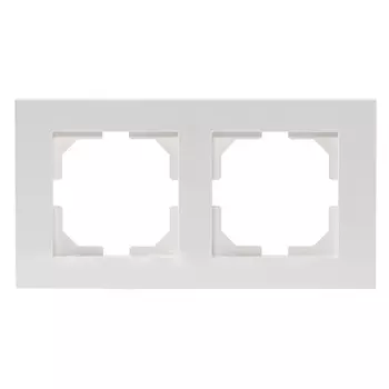 Рамка двойная ARVIA, цвет белый