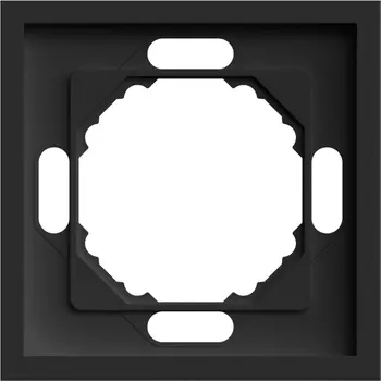 Рамка Эмили 1-местная, PFR00-5001-05, черный уголь