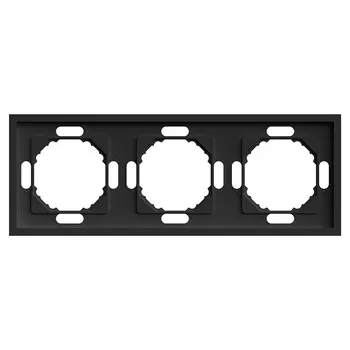 Рамка Эмили 3-местная, PFR00-5003-05, черный уголь