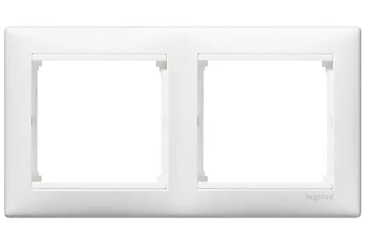 Рамка Legrand Valena 2-постовая горизонтальная, белая