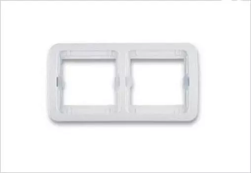 Рамка MAKEL MIMOZA 2местная, белая.