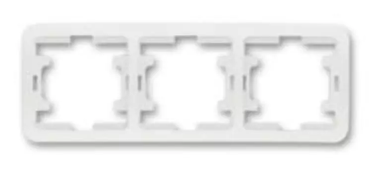 Рамка MAKEL MIMOZA 3местная, белая.