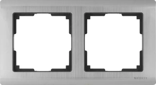 Рамка WERKEL на 2 поста глянцевый никель WL02-Frame-02
