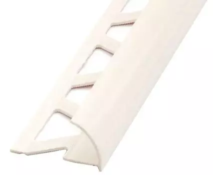 Раскладка "Идеал" под плитку 12мм наружная 2,5м, белая