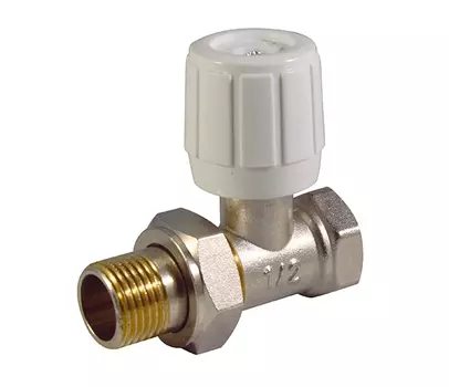 Регулирующий клапан для радиатора ручной прямой 1/2" CTM ТЕРМО