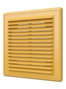 Решетка 1515Р беж, вентиляционная разъемная с сеткой 150х150, бежевая