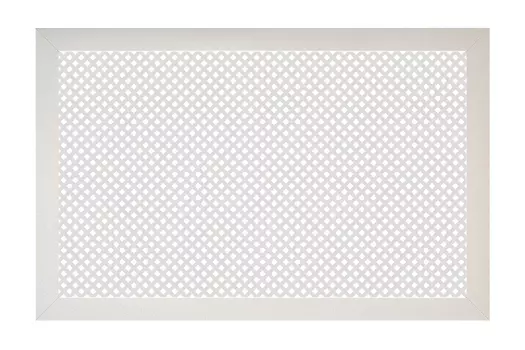 Решетка для радиатора Presko 600х1200 мм рамка 30 мм, паз, белый / глория / белый