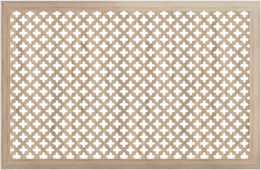 Решетка для радиатора Presko 600х1200 мм рамка 30 мм, паз, дуб сонома/лотос/дуб сонома