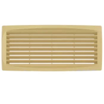 Решетка вентиляционная дверная 300х135, бежевая