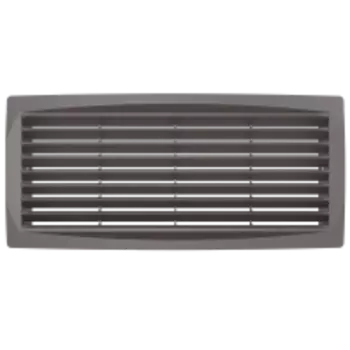Решетка вентиляционная дверная 300х135, коричневая