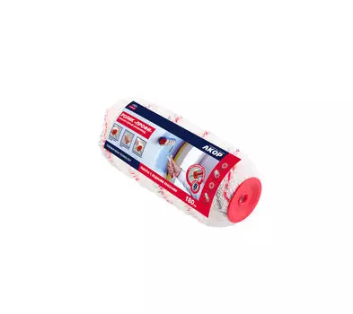 Ролик 180, D 8 мм, полиамид, красно-серый