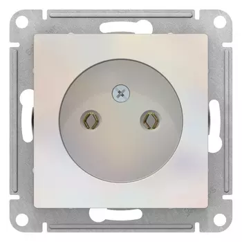 Розетка ATLASDESIGN без заземления, 16А, механизм, жемчуг