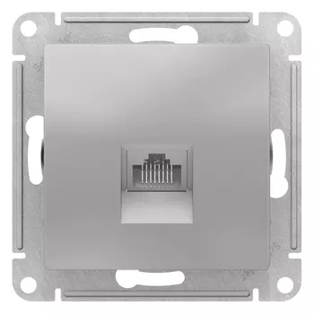 Розетка ATLASDESIGN компьютерная RJ45, механизм, алюминий