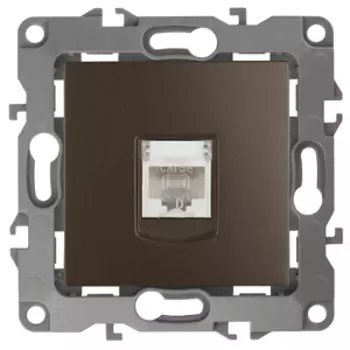 Розетка Эра 12-3107-13 информационная RJ45 скрытой установки, бронза