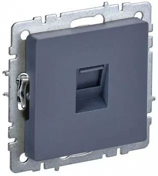 Розетка компьютерная IEK BRITE RJ45 5E РК10-БрМ маренго