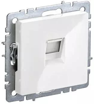 Розетка компьютерная IEK BRITE RJ45 5E РК10-БрБ белая