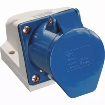 Розетка стационарная ИЭК 113, 16 А, 2p+РЕ, 220 В