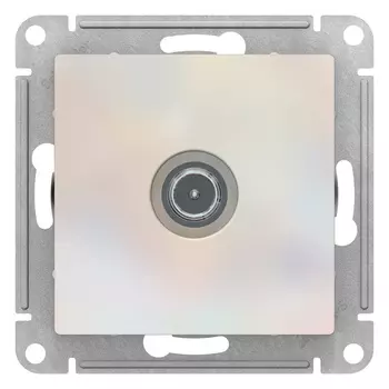Розетка телевизионная ATLASDESIGN оконечная 1DB, механизм, жемчуг