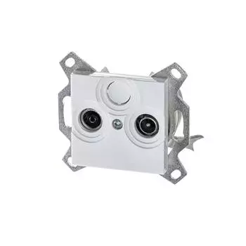 Розетка TV-R ABB Levit оконечная белая 2CHH083503A6003