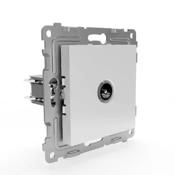 Розетка TVTOKOV ELECTRIC оконечная СП Pixel 1DB TKE-PX-A1O-C01 механизм белая