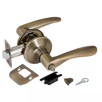 Ручка Ajax защелка DK610 AB-BK (6010 AB-B) (фик.) бронза