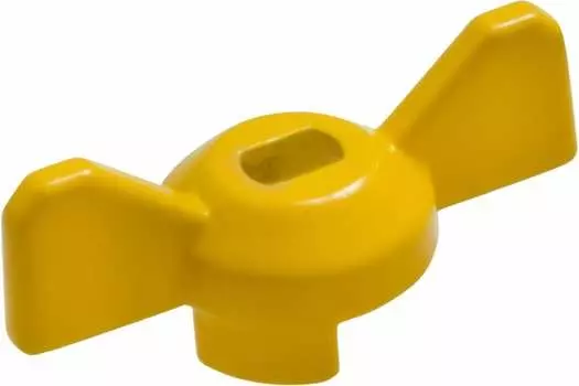 Ручка-бабочка усиленная, для крана ЖЕЛТАЯ, 1/2"-3/4", MP-У