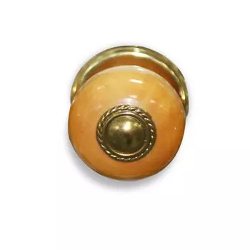 Ручка большая светл. дер. лак с металл. накл. и осн.