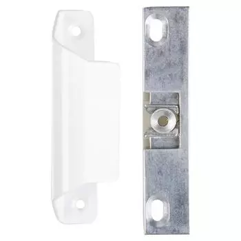 Ручка для балконной двери с защелкой, белая, комплект