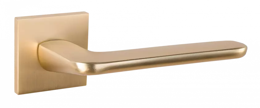 Ручка дверная "Гляссе", серия SLIM, золото мат. сатин