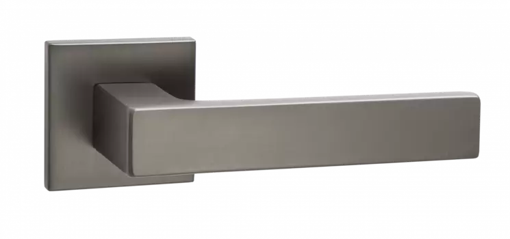 Ручка дверная "Куббаито", серия SLIM, матовый черный никель