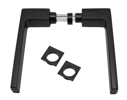 Ручка дверная "Куббаито", серия ZERO, черный