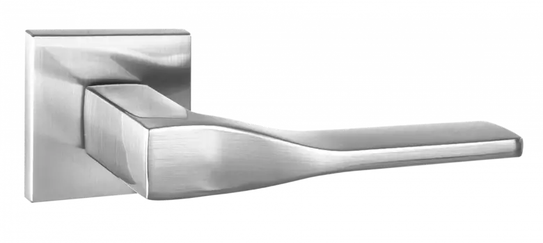 Ручка дверная "Лунго", серия SLIM, никель матовый