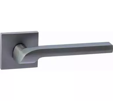 Ручка дверная "Пастьера" серия SLIM, матовый черный никель