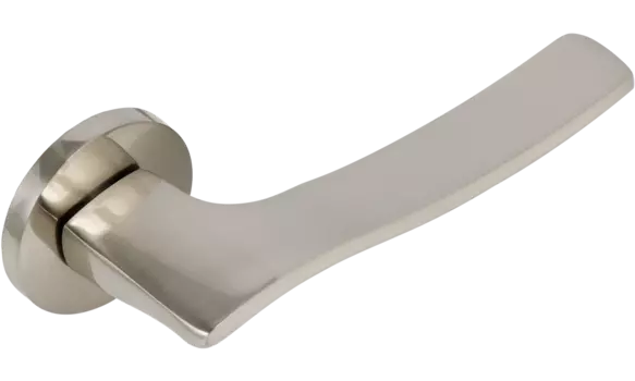 Ручка дверная раздельная LYRE S-489 NICKEL