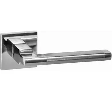 Ручка дверная "Савоярди" серия SLIM, хром матовый/хром блестящий