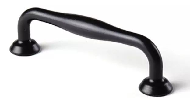 Ручка-скоба, 96мм, черная, L4.007.96BL